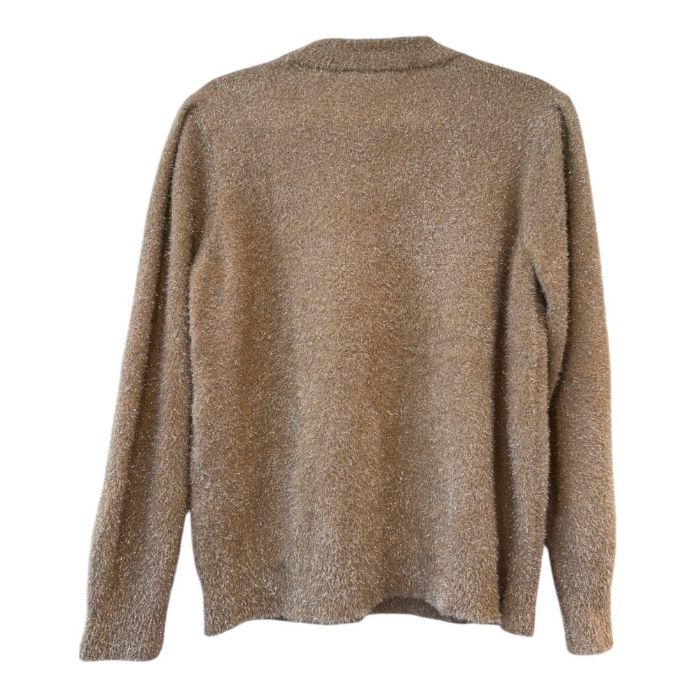 WHBM Metallic Tinsel Trim Sweater NWT - Picture 4 of 9
